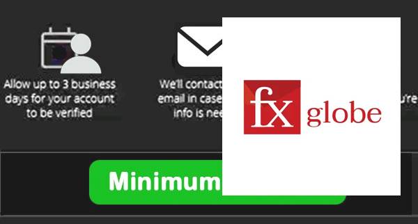 FxGlobe Min Deposit